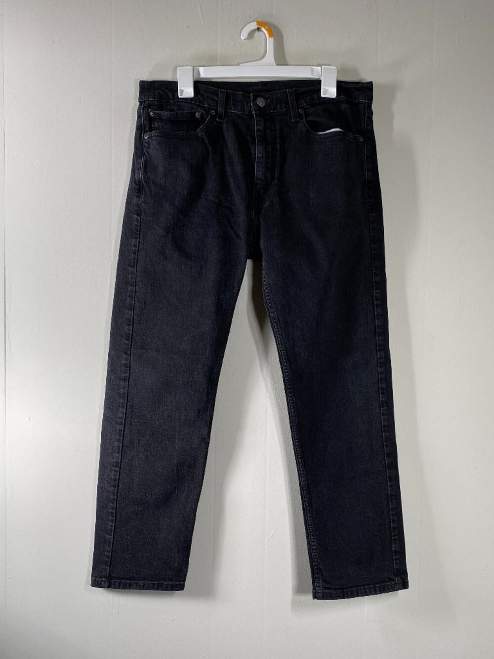 Levi's 505 REGULAR FIT Denim Jeans Men's 36 x 30 Mid Rise Black Casual Pants